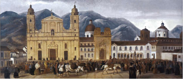 Imagen antigua de Bogotá