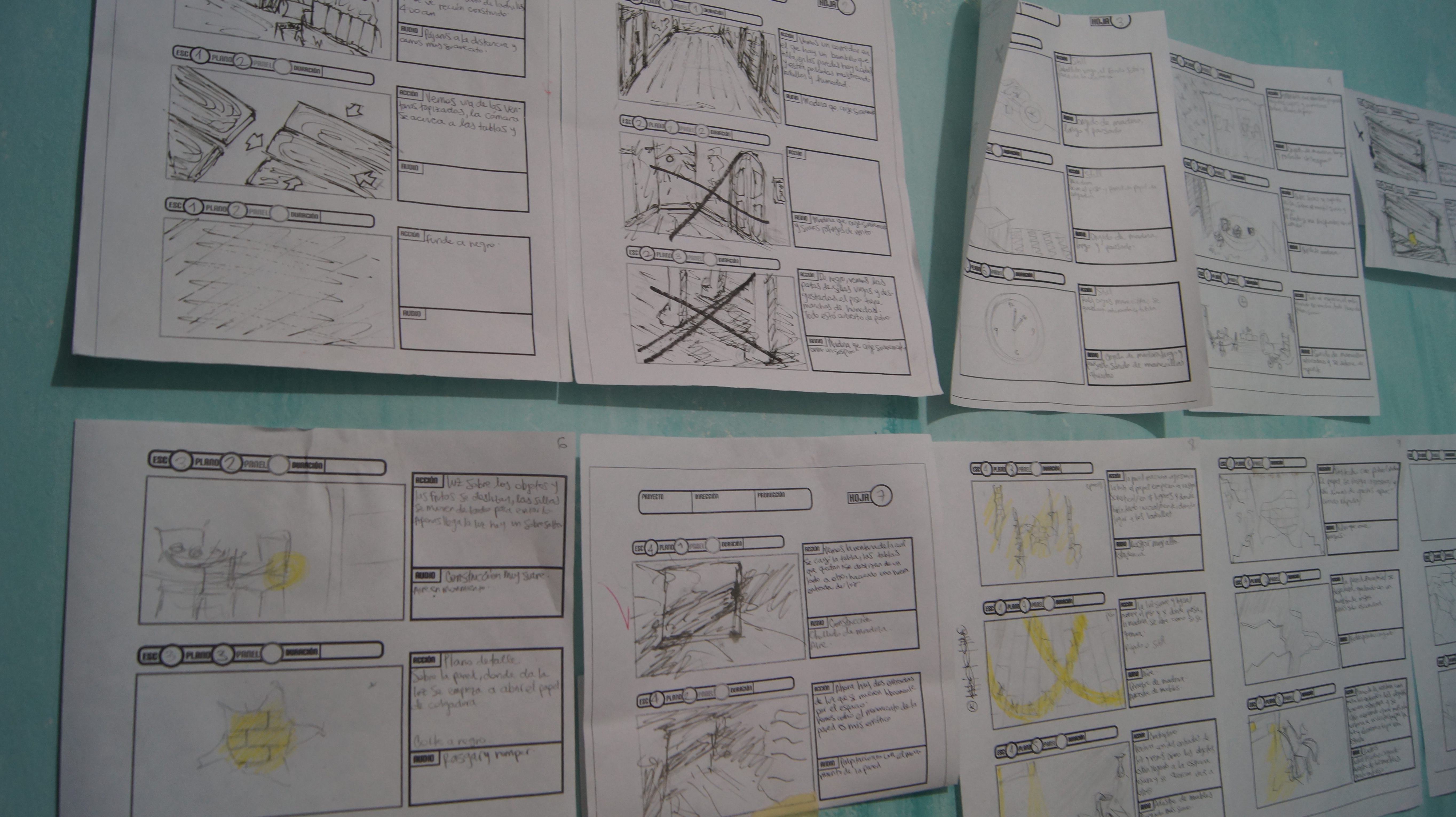 Story board corto ficción Cinemateca Rodante