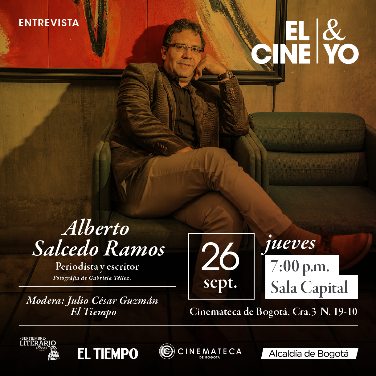 pieza Franja El Cine & Yo con Alberto Salcedo