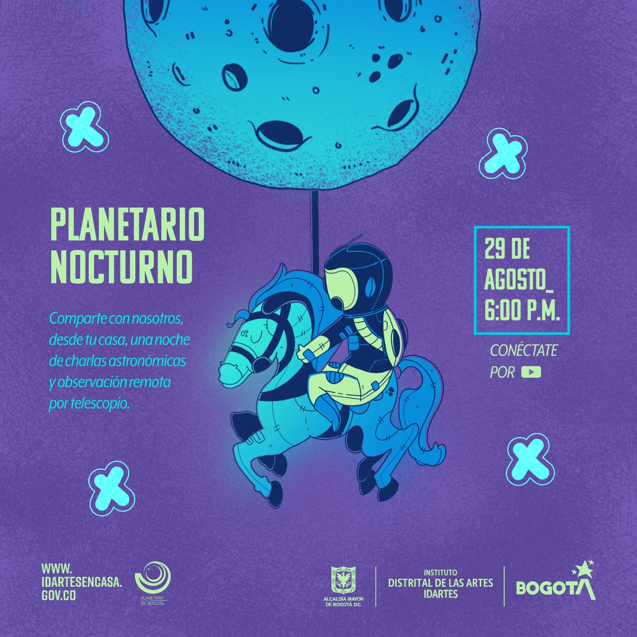 Planetario Nocturno será virtual