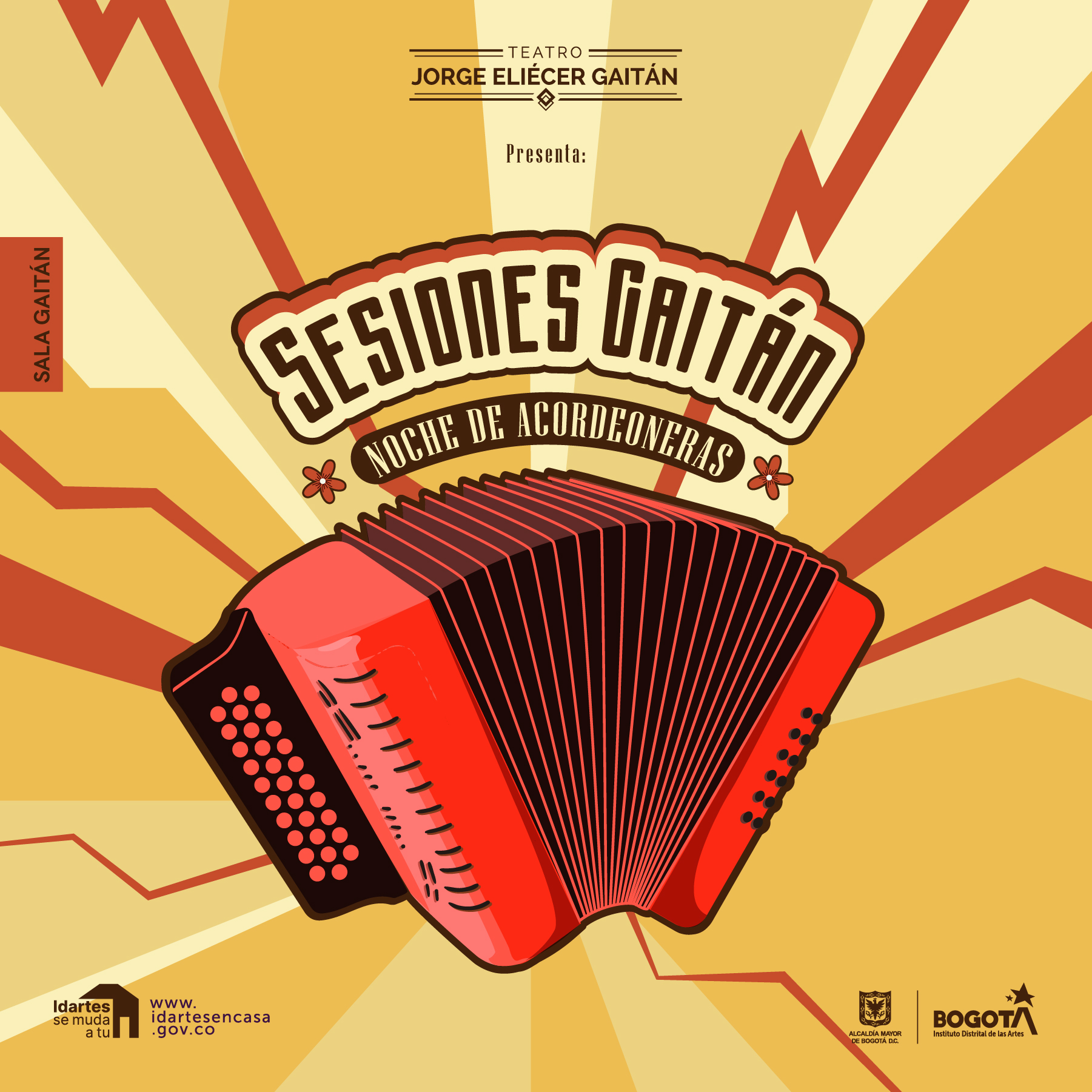 La Sala Gaitán presenta: Noche de acordeoneras