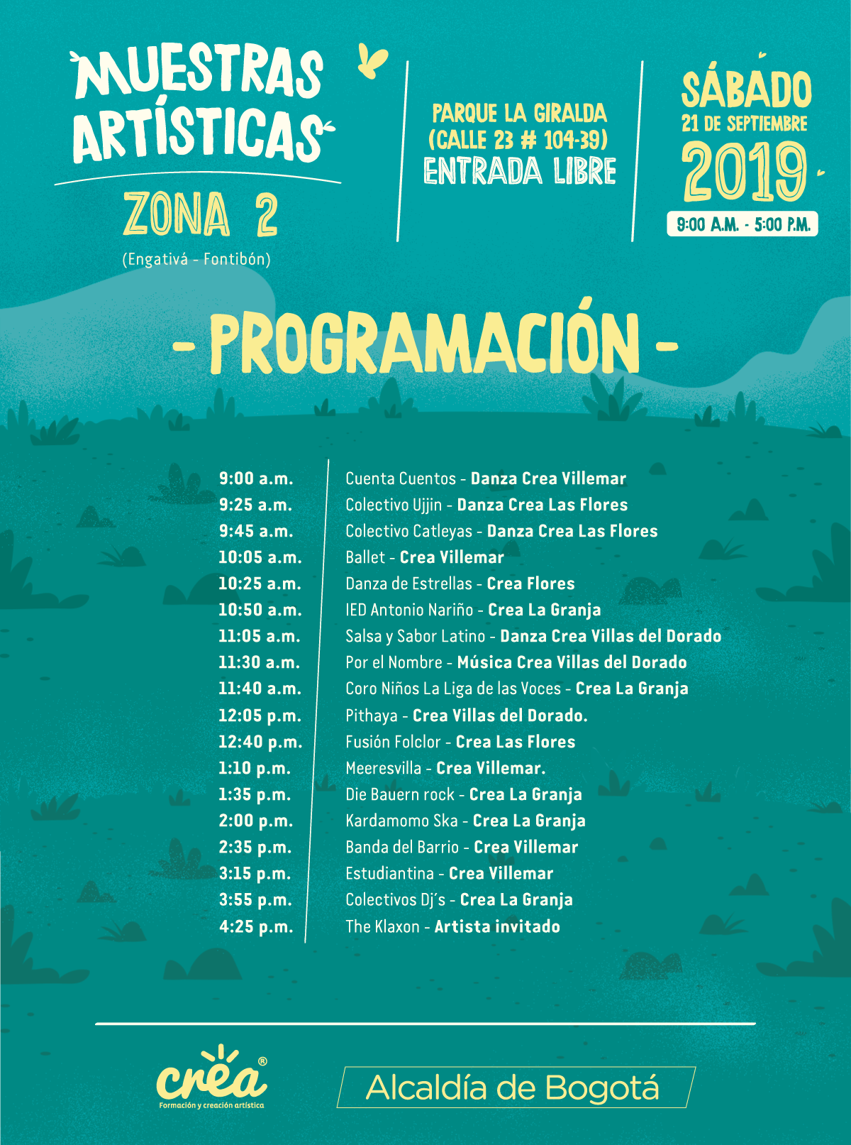 programación zona 2 