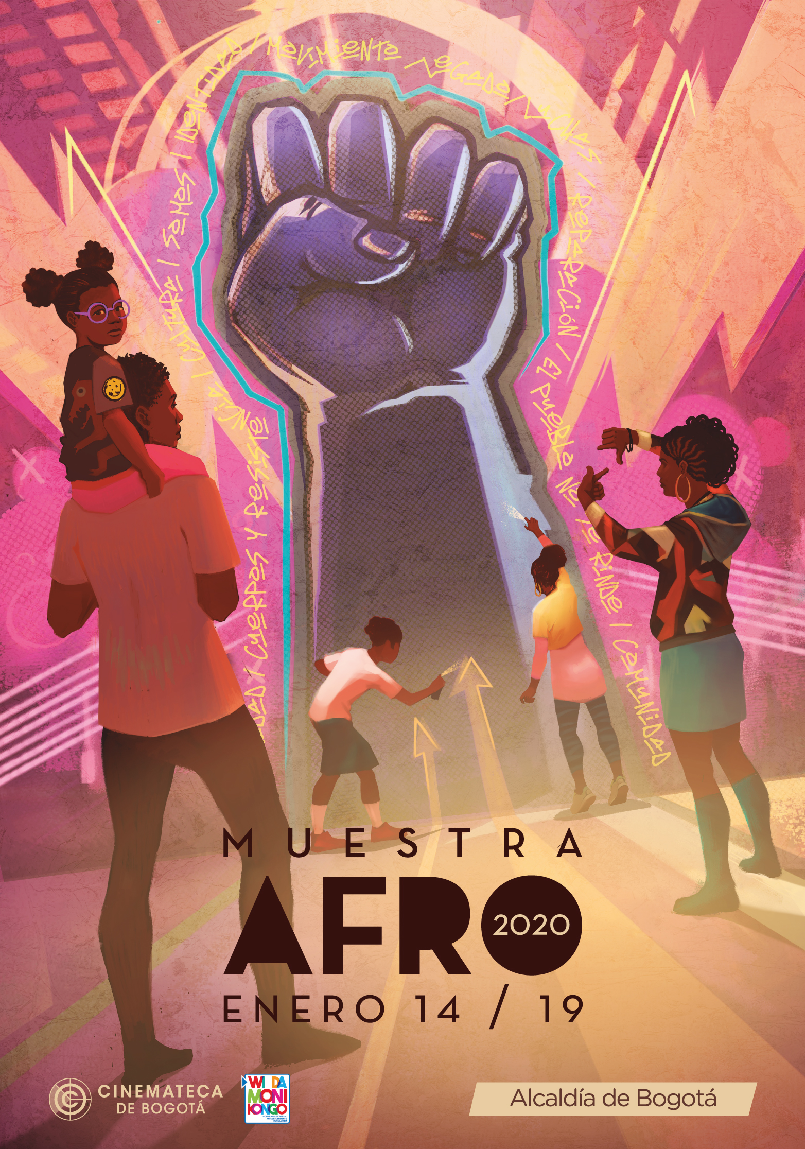 Afiche Muestra Afro 2020