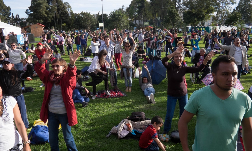 público en el festival 