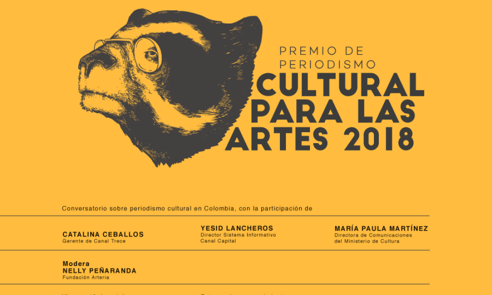 Premio de Periodismo Cultural para las Artes 2018