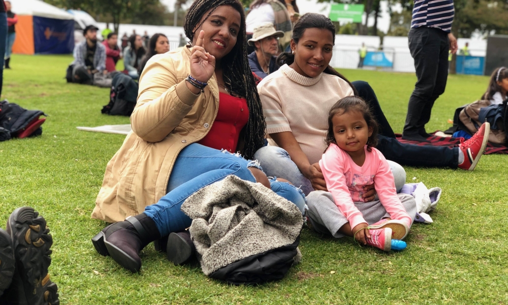 Familia en Colombia al Parque