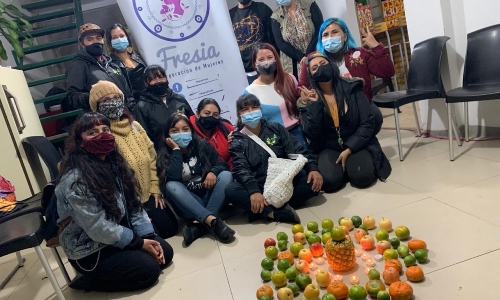 Beneficiados del proyecto de Mujeres Fresia