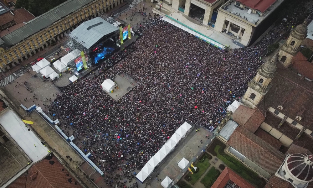 Panorámica Salsa al Parque 2022 Plaza de Bolívar