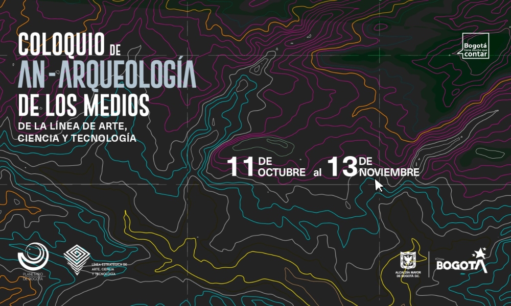 Imagen promocional del Coloquio An-arquología de los Medios