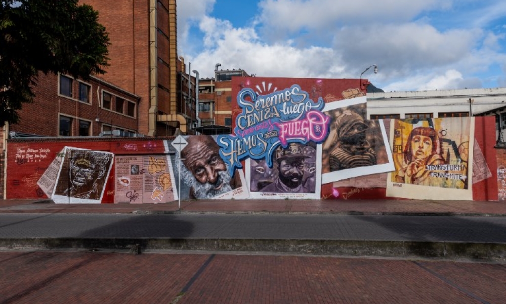 Foto de uno de los grafitis que integran el Museo Abierto de Bogotá - MAB. Foto: Cristhian Pérez. Foto de uno de los grafitis que integran el Museo Abierto de Bogotá - MAB. Foto: Cristhian Pérez.