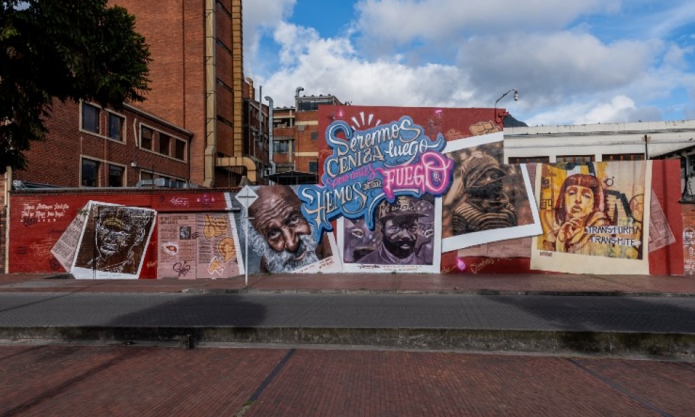 Foto de uno de los grafitis que integran el Museo Abierto de Bogotá - MAB. Foto: Cristhian Pérez.