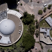 Planetario de Bogotá visto desde arriba. 