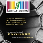 Pieza gráfica - Escuela de Libreros 2022 - 2
