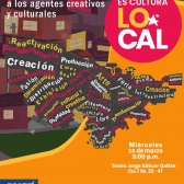 Invitación al evento de lanzamiento de la cuarta versión de Es Cultura Local y reconocimiento a ganadores