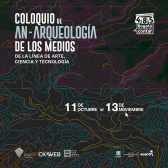 Afiche oficial – Coloquio An-arqueología de los medios