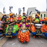 Bailarines desfile inaugural Danza en la Ciudad