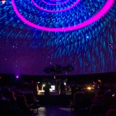 Domo del Planetario con obra de arte interactiva