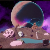 Metaverso de RealMix con imágenes de planetas