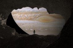 Ilustración cueva planetaria