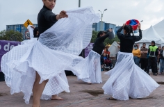 Presentaciones de grupos de danza participantes de el programa Es Cultura Local en el marco del XV Festival de Danza en la Ciudad en la localidad de Bosa