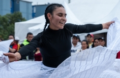 Presentaciones de grupos de danza participantes de el programa Es Cultura Local en el marco del XV Festival de Danza en la Ciudad en la localidad de Bosa