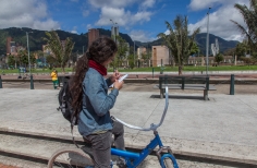 Imagen de archivo de uno de los participantes de una edición de la Maratón de Dibujo - Fiesta Bogotá. Foto: Idartes