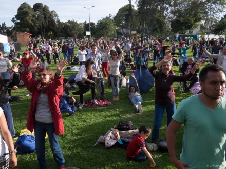 público en el festival 