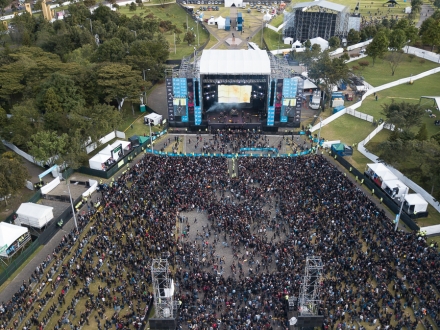 Escenario plaza del Parque Metropolitano Simón Bolívar