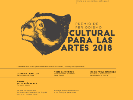 Premio de Periodismo Cultural para las Artes 2018