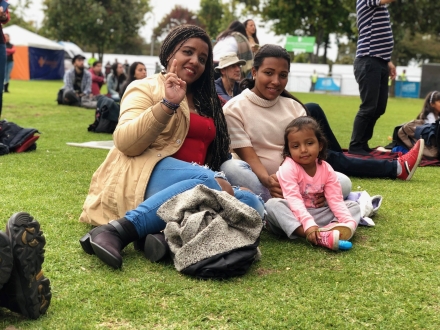 Familia en Colombia al Parque