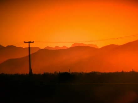 Atardecer en el Desierto de Sonora