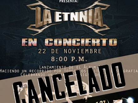 Cancelado Concierto de La ETNNIA