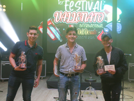 Ganadores 1ra edición Festival Vallenato Leyenda del Dorado