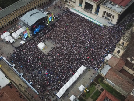 Panorámica Salsa al Parque 2022 Plaza de Bolívar