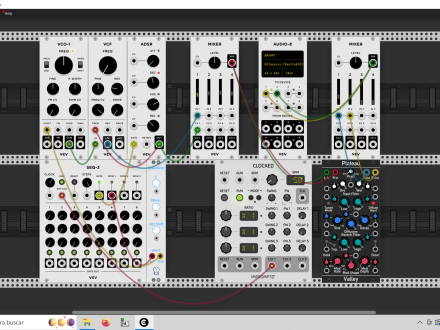 Pantallazo del software VCV Rack