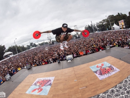 Dj Spizike saltando en Hip Hop al Parque