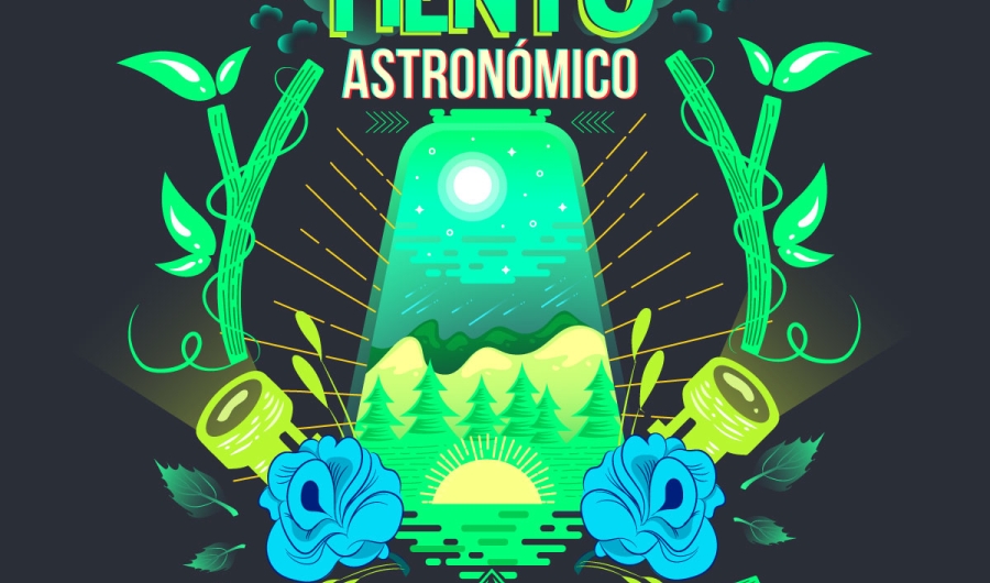 Poster de Campamento Astronómico- Luz y Astronomía