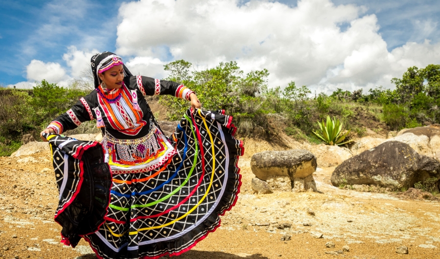 Bailarina de danza de la India