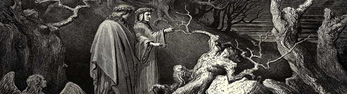 Dibujo del infierno de Dante 