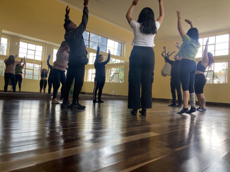 María Paula Carvajal Agudelo en taller