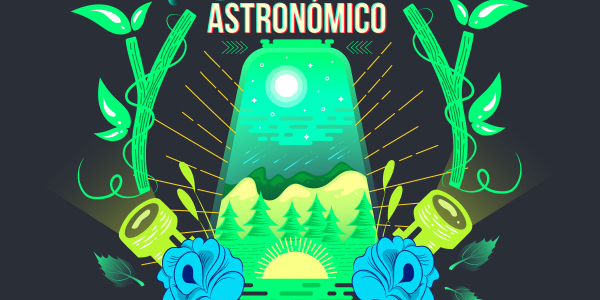 Poster de Campamento Astronómico- Luz y Astronomía
